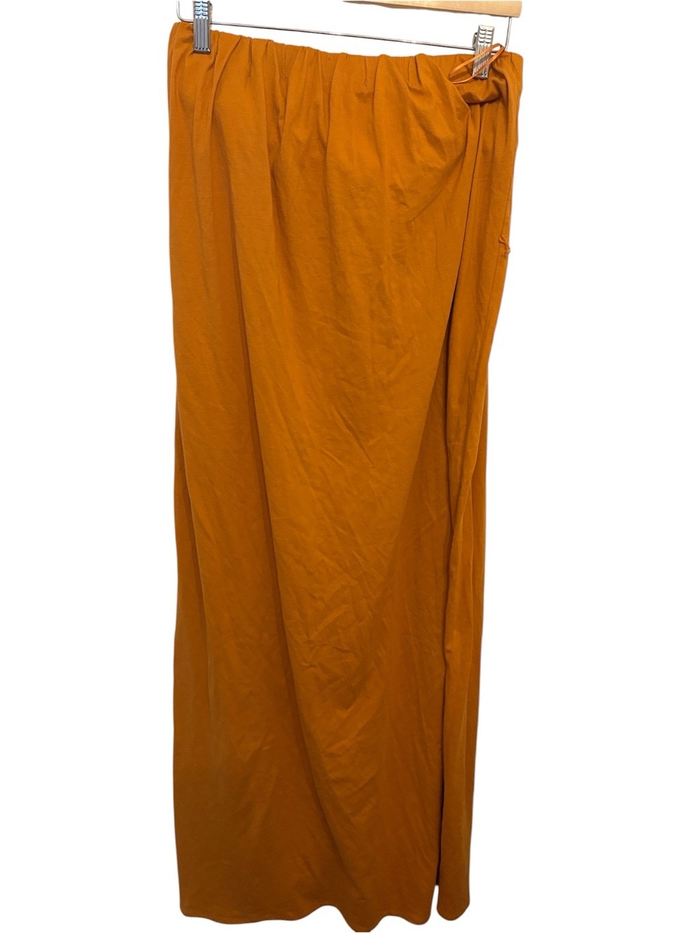 Zara Strapless Maxi Dress in Mustard